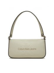 Calvin Klein Jeans Torebka Sculpted Shoulder Pouch25 Mono K60K610679 Beżowy. Brązowe torebki klasyczne Calvin Klein Jeans, bez wzorów, z jeansu, bez dodatków. Za 259.99 zł.