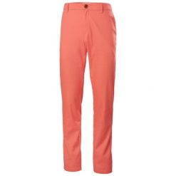 Damskie spodnie o regularnym kroju Helly Hansen Dock chinos. Czerwone spodnie sportowe Helly Hansen, bez wzorów, długie. Za 468.00 zł.