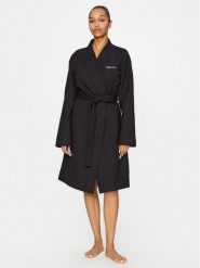 Calvin Klein Underwear Szlafrok 000QS7053E Czarny. Czarne szlafroki damskie Calvin Klein Underwear, l, bez wzorów, z bawełny, bez ramiączek. Za 569.99 zł.