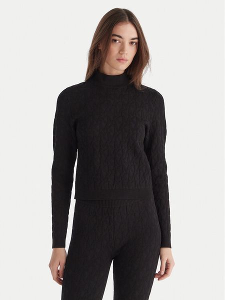 MICHAEL Michael Kors Golf MF5619YJWV Czarny Slim Fit. Czarne swetry MICHAEL Michael Kors, xl, bez wzorów, z syntetyku, bez ramiączek. Za 659.99 zł.