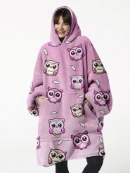 Mr GUGU & MISS GO Koco-bluza w kolorze jasnoróżowym rozmiar: onesize. Różowe bluzy Mr.Gugu & Miss Go, bez wzorów, bez ramiączek, z kapturem. Za 136.78 zł.