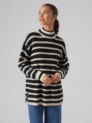 Vero Moda Sweter "Fabulous" w kolorze czarno-białym rozmiar: M. Białe swetry Vero Moda, m, bez wzorów, bez ramiączek. Za 105.45 zł.