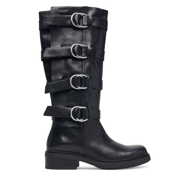 Kozaki Vagabond Shoemakers. Czarne kozaki Vagabond Shoemakers, bez wzorów, bez obcasa, na płaskiej podeszwie, bez zapięcia. Za 1,519.00 zł.