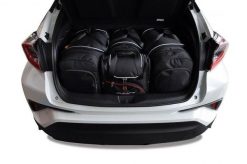 Torby Do Bagażnika Toyota C-Hr 2016-2023 4Szt Kjust. Czarne torby podróżne KJUST, bez wzorów, z kauczuku. Za 1,218.00 zł.