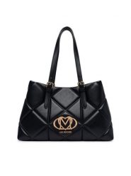 LOVE MOSCHINO Torebka JC4033PP1PLC0000 Czarny. Czarne shopper bag Love Moschino, bez wzorów, ze skóry, bez dodatków. Za 1,099.00 zł.