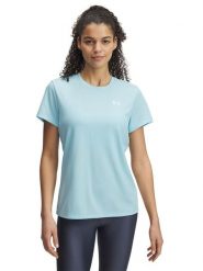 Under Armour Koszulka sportowa w kolorze błękitnym rozmiar: S. Niebieskie t-shirty sportowe Under Armour, s, bez wzorów, z materiału, bez ramiączek, outdoorowe. Za 70.57 zł.