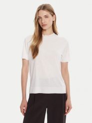 Calvin Klein T-Shirt LV044B206G Biały Regular Fit. Białe t-shirty Calvin Klein, s, bez wzorów, z bawełny, bez kołnierzyka, bez ramiączek. Za 179.99 zł.
