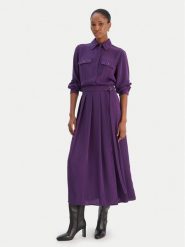 Liu Jo Sukienka koszulowa MF5145 T4241 Fioletowy Regular Fit. Fioletowe sukienki Liu Jo, bez wzorów, z syntetyku, bez kołnierzyka, bez ramiączek, koszulowe. Za 859.99 zł.