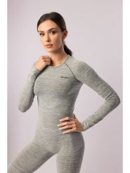 Spaio Koszulka sportowa "Melange" w kolorze khaki rozmiar: L. Brązowe t-shirty sportowe Spaio, l, bez wzorów, z materiału, bez ramiączek, outdoorowe. Za 109.26 zł.