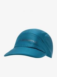 Czapka z daszkiem do biegania La Sportiva Pure Cap. Niebieskie czapki z daszkiem La Sportiva, bez wzorów, z materiału, eleganckie. Za 142.99 zł.
