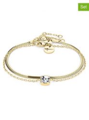 Tamaris Bransoletki (2 szt.) z elementami ozdobnymi rozmiar: onesize. Bransoletki Tamaris, ze stali. Za 121.99 zł.