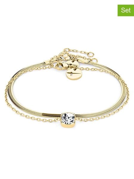 Tamaris Bransoletki (2 szt.) z elementami ozdobnymi rozmiar: onesize. Bransoletki Tamaris, ze stali. Za 121.99 zł.