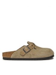 Birkenstock Klapki Boston 1026694 Brązowy. Brązowe klapki Birkenstock, bez wzorów, ze skóry, bez obcasa, bez zapięcia. Za 719.99 zł.