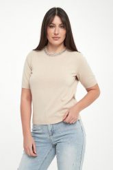 Sweter damski z krótkim rękawem Krissi JOOP!. Swetry Joop!, xs, bez wzorów, bez ramiączek. Za 899.00 zł.