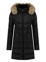 Canadian Peak Parka "Akapeak" w kolorze czarnym rozmiar: XL. Czarne płaszcze Canadian Peak, xl, bez wzorów, bez kaptura. Za 207.39 zł.
