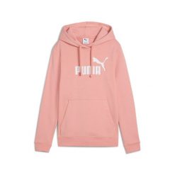Damska bluza z kapturem z logo No.1 ESS PUMA Pink Fruit. Białe bluzy Puma, s, bez wzorów, sportowe, bez ramiączek, z kapturem. Za 225.27 zł.