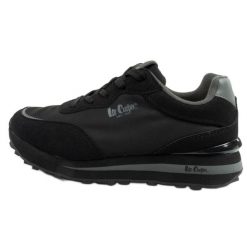 Buty Lee Cooper LCW-25-03-3364L czarne. Czarne buty treningowe bez wzorów, z materiału, bez zapięcia. Za 379.96 zł.
