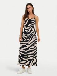 ONLY Sukienka letnia Nova 15347730 Czarny Regular Fit. Czarne sukienki ONLY, s, bez wzorów, z wiskozy, bez kołnierzyka, bez ramiączek. Za 129.99 zł.