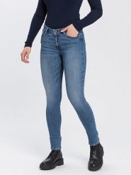 Cross Jeans Dżinsy - Skinny fit - w kolorze niebieskim rozmiar: W30/L30. Niebieskie jeansy Cross Jeans, l, z aplikacjami, z jeansu, klasyczne. Za 69.58 zł.