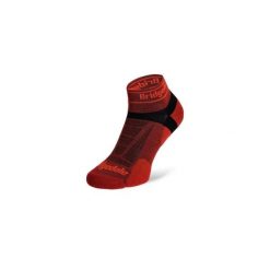 Skarpety do biegania Bridgedale Ultra LT T2 Merino Sport Low. Czerwone skarpetki Bridgedale, bez wzorów, z elastanu. Za 92.73 zł.