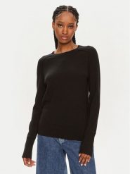 Calvin Klein Sweter K20K207575 Czarny Regular Fit. Czarne swetry Calvin Klein, s, bez wzorów, z wełny, bez ramiączek. Za 269.99 zł.