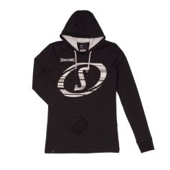 Sweatshirt bluza z kapturem dla kobiet Spalding Fast. Czarne bluzy spalding, bez wzorów, bez ramiączek, z kapturem. Za 158.80 zł.