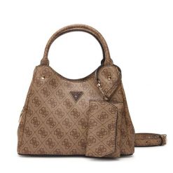 Torebka Guess. Brązowe torebki klasyczne Guess, z aplikacjami, bez dodatków. Za 584.99 zł.
