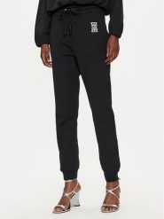 Pinko Spodnie dresowe Felpa 100371 A23C Czarny Regular Fit. Czarne spodnie dresowe Pinko, bez wzorów, z bawełny. Za 409.99 zł.