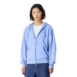 Bluza Rozpinana Damska Jeden Kolor. Czarne bluzy Champion, l, bez wzorów, z bawełny, bez ramiączek, z kapturem. Za 386.99 zł.