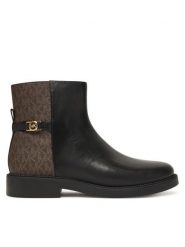 MICHAEL Michael Kors Botki 40F5MAME6L Czarny. Czarne botki MICHAEL Michael Kors, bez wzorów, ze skóry, bez obcasa, na płaskiej podeszwie, bez zapięcia. Za 629.99 zł.