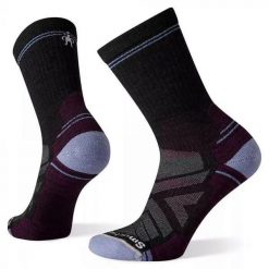 Skarpety Trekkingowe Damskie Smartwool Hike Light Cushion Crew Socks. Czarne skarpetki Smartwool, bez wzorów, z wełny. Za 86.99 zł.