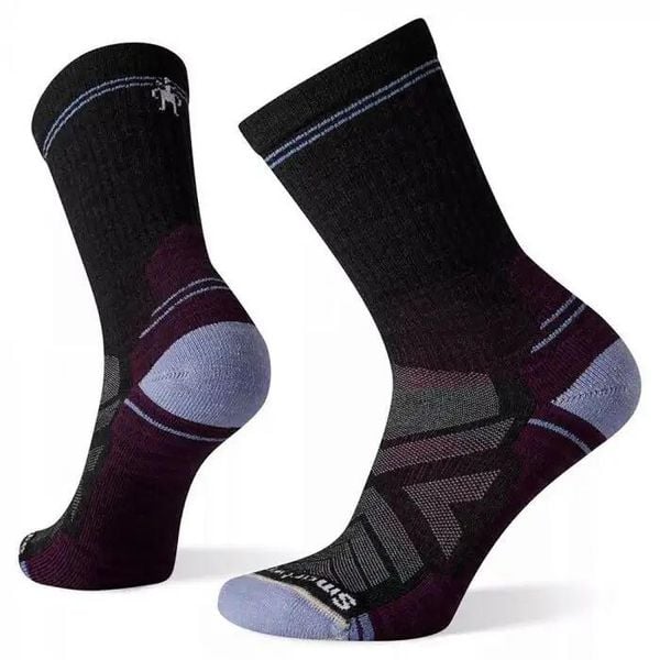 Skarpety Trekkingowe Damskie Smartwool Hike Light Cushion Crew Socks. Czarne skarpetki Smartwool, bez wzorów, z wełny. Za 86.99 zł.