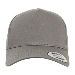 Klasyczna 5panelowa Czapka Z Daszkiem. Szare czapki z daszkiem FLEXFIT, bez wzorów, klasyczne. Za 72.99 zł.