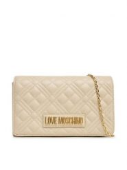 LOVE MOSCHINO Torebka JC4079PP1NLA0110 Écru. Kopertówki Love Moschino, bez wzorów, ze skóry, wizytowe, bez dodatków. Za 399.99 zł.
