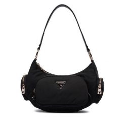Torebka Guess. Czarne torebki klasyczne Guess, z aplikacjami, klasyczne, bez dodatków. Za 459.99 zł.