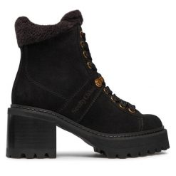 Botki See By Chloé. Czarne botki See By Chloé, bez wzorów, bez obcasa, na słupku, bez zapięcia. Za 1,639.00 zł.
