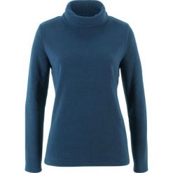 Bluza z polaru z golfem bonprix ciemnoniebieski. Bluzy z polaru bonprix. Za 44.99 zł.