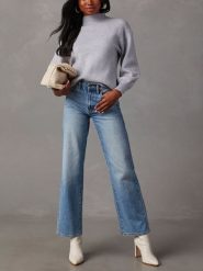 LA Angels Sweter w kolorze szarym rozmiar: S. Szare swetry LA Angels, s, bez wzorów, bez ramiączek. Za 165.71 zł.