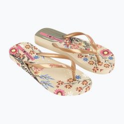 Klapki damskie Ipanema Verao Tropical. Brązowe klapki Ipanema, bez wzorów, sportowe, bez obcasa, bez zapięcia. Za 73.99 zł.