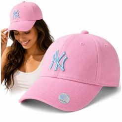 Czapka New York Yankees NY Różowa Damska Baseballówka Regulowana MLB. Czerwone czapki z daszkiem NICEBIKE, na jesień, bez wzorów, z bawełny, casualowe. Za 89.99 zł.