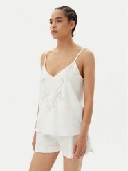 ACCESS FASHION Top 53-2212-133 Biały Regular Fit. Białe topy ACCESS FASHION, s, bez wzorów, ze lnu, bez kołnierzyka, bez ramiączek. Za 309.99 zł.