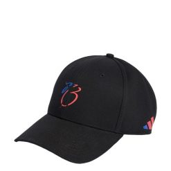 CZAPKA JUDE BELLINGHAM. Czarne czapki z daszkiem adidas, bez wzorów, z bawełny, sportowe. Za 109.00 zł.