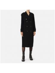Elisabetta Franchi Płaszcz wełniany CP-57D-46E2 Czarny Regular Fit. Czarne kurtki Elisabetta Franchi, bez wzorów, z wełny, bez kaptura. Za 3,849.00 zł.