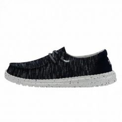 HEYDUDE Damskie Mokasyny Wendy Sox. Niebieskie mokasyny Hey dude, bez wzorów, z materiału. Za 179.00 zł.