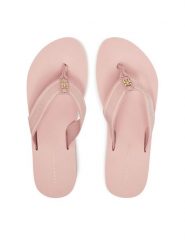 Tommy Hilfiger Japonki Hilfiger Webbing Beach Sandal FW0FW08515 Różowy. Czerwone japonki Tommy Hilfiger, bez wzorów, z materiału. Za 139.99 zł.