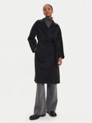 Weekend Max Mara Płaszcz wełniany Resina 2425016092 Czarny Regular Fit. Czarne płaszcze Weekend Max Mara, na zimę, bez wzorów, z wełny, bez kaptura. Za 3,449.00 zł.
