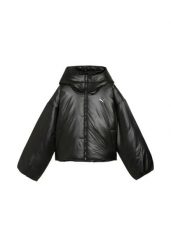 Kurtka puchowa Puma 685237 01 black. Czarne kurtki Puma, l, bez wzorów, z materiału, eleganckie, bez kaptura. Za 474.75 zł.