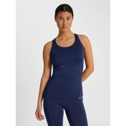 Top Sportowy Bezszwowy Hummel Hmltif Seamless. Niebieskie topy sportowe Hummel, m, bez wzorów, do piłki nożnej. Za 152.50 zł.