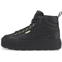 Trampki Puma Karmen Mid, Kobiety. Czarne trampki Puma, bez wzorów, z gumy, sportowe, bez zapięcia. Za 499.99 zł.