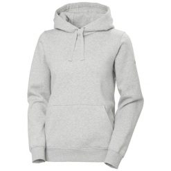 Bluza damska z kapturem Helly Hansen Elevate. Szare bluzy Helly Hansen, bez wzorów, bez ramiączek, z kapturem. Za 464.00 zł.